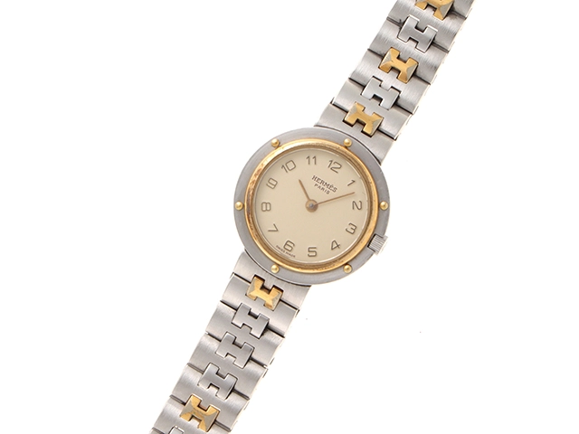 HERMES エルメス オリンピア ヴィンテージウォッチ GP/SS クォーツ 【460】2148103788079