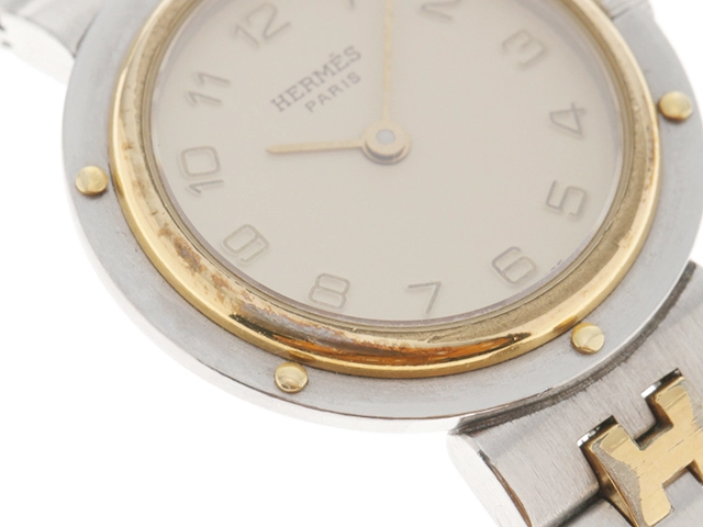 HERMES エルメス オリンピア ヴィンテージウォッチ GP/SS クォーツ 【460】2148103788079