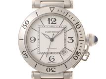 Cartier　カルティエ　時計　パシャ シータイマー　W31080M7　シルバー文字盤　SS　自動巻き　メンズ　M