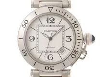 Cartier　カルティエ　時計　パシャ シータイマー　W31080M7　シルバー文字盤　SS　自動巻き　メンズ　M