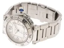 Cartier　カルティエ　時計　パシャ シータイマー　W31080M7　シルバー文字盤　SS　自動巻き　メンズ　M