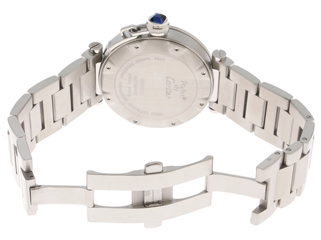 Cartier　カルティエ　時計　パシャ シータイマー　W31080M7　シルバー文字盤　SS　自動巻き　メンズ　M