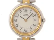 HERMES エルメス プロフィール GP/SS クオーツ レディース ホワイト
