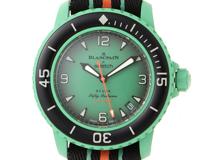 SWATCH　スウォッチ　ブランパン×Swatch  バイオセラミック   インディアン オーシャン　SO35I100　グリーン文字盤　自動巻き　メンズ　2148103788666【207】