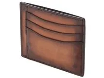 Berluti　ベルルッティ　カードケース　ブラウン　スクリット【431】2148103789427