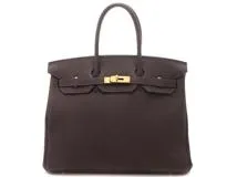 HERMES　エルメス　バーキン３５　ショコラ／ＧＰ　C刻印(2018年頃製造)【431】2148103790164