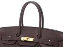 HERMES　エルメス　バーキン３５　ショコラ／ＧＰ　C刻印(2018年頃製造)【431】2148103790164