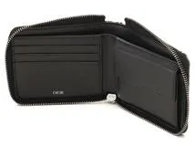 DIOR　ディオール　トロッター ラウンド財布 ネイビー キャンバス　レザー【431】2148103791475