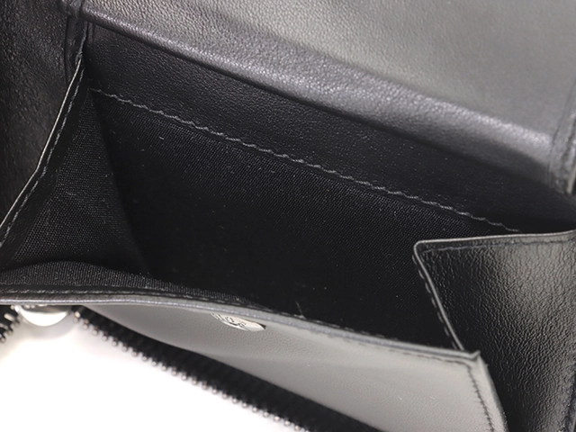 DIOR　ディオール　トロッター ラウンド財布 ネイビー キャンバス　レザー【431】2148103791475