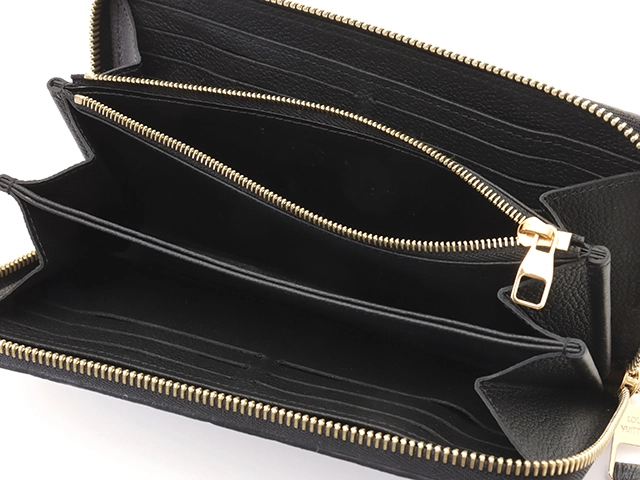 LOUIS VUITTON ルイヴィトン 　ジッピー・ウォレット モノグラム・アンプラント ノワール　M61864【431】2148103791574
