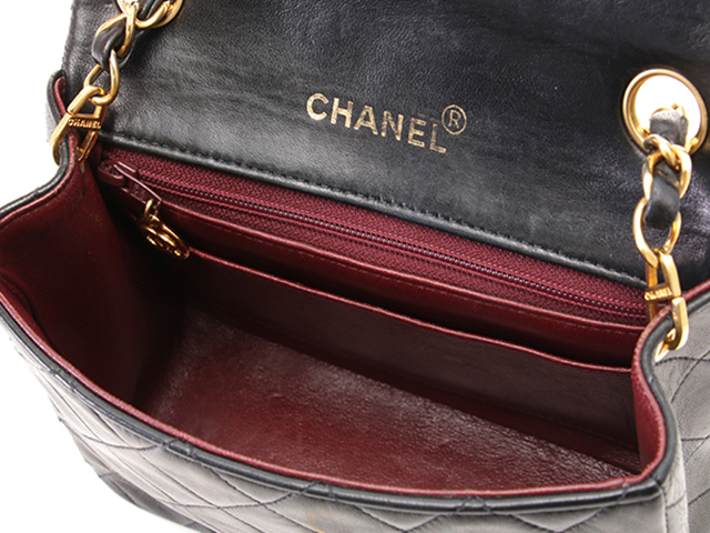 CHANEL シャネル ミニマトラッセ18 チェーンショルダー ブラック