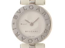 BVLGARI　 ブルガリ　B-zero1　BZ22S　ホワイト文字盤　ステンレス/レザーベルト【430】2148103793035