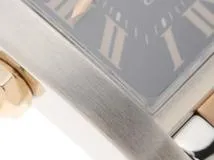 Cartier カルティエ　レディース クオーツ　タンクフランセーズSM 2009年X’mas アジア1200本限定 W5010001 ブラック文字盤 K18PG/SS【472】HK