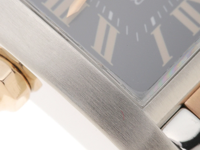 Cartier カルティエ レディース クオーツ タンクフランセーズSM 2009年X’mas アジア1200本限定 W5010001 ブラック文字盤 K18PG/SS【472】HK