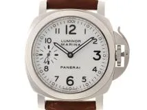 PANERAI　パネライ　ルミノール マリーナ44ｍｍ　PAM00113　SS/カワ　ホワイト　手巻き　スケルトン　メンズ　2148103793165【432】