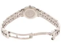 HERMES　エルメス　クリッパー　CL4.210　ステンレス　ホワイト文字盤　女性用クオーツ時計【473】