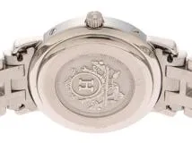 HERMES　エルメス　クリッパー　CL4.210　ステンレス　ホワイト文字盤　女性用クオーツ時計【473】