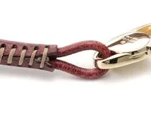 GGワンショルダー　ベージュ/レッド　115002　キャンバス／レザー【430】2148103793882