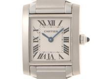 Cartier　カルティエ　タンクフランセーズSM　W51008Q3　ステンレススチール　クォーツ　レディース　腕時計（2148103794537）【200】C