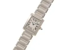 Cartier　カルティエ　タンクフランセーズSM　W51008Q3　ステンレススチール　クォーツ　レディース　腕時計（2148103794537）【200】C
