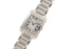 Cartier カルティエ　レディース クオーツ　タンクアングレーズSM W5310022 シルバーローマン文字盤 SS【472】HK