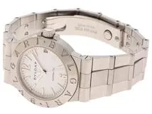 BVLGARI ブルガリ ディアゴノ スポーツ デイト LCV29S SS ステンレススチール ホワイト クォーツ 【460】2148103794599