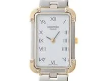 HERMES エルメス クロアジュール CR1.220 GP/SS ホワイト文字盤 クォーツ 【460】2148103795510