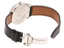 HERMES　エルメス　時計　アルソー　AR4.810　　グレー文字盤　SS/革　自動巻き　メンズ【431】2148103795565