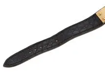 HERMES　エルメス　ケリーウォッチ　KE1.201　レザー/GP　ブラック文字盤　ゴールドメッキ　クオーツ　レディースウォッチ【430】2148103795626