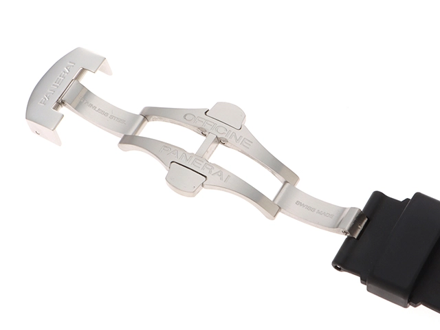 PANERAI パネライ 腕時計 2008年並行品 ルミノール マリーナ PAM00104 ステンレス/ラバーベルト ブラック文字盤 自動巻【472】SJ