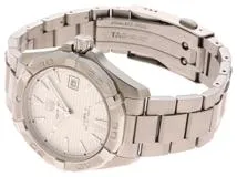 TAG　HEUER　タグホイヤー　WAY2111.BA0928　アクアレーサー　ステンレススチール　ホワイト文字盤　自動巻き　メンズ　腕時計（2148103796203）【200】C