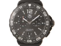 TAG HEUER タグホイヤー 腕時計 フォーミュラ１ グランドデイト アラーム WAU111D.FT6024 SS/型押しカーフベルト(社外) ブラック文字盤 クォーツ【472】TS