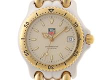 TAG HEUER　タグホイヤー　S/el セル　プロフェッショナル　WG1221-K0　アイボリー文字盤　GP/SS　クオーツ  メンズ時計　2148103796395【207】