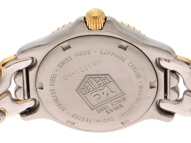 TAG HEUER　タグホイヤー　S/el セル　プロフェッショナル　WG1221-K0　アイボリー文字盤　GP/SS　クオーツ  メンズ時計　2148103796395【207】