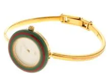 GUCCI　グッチ　チェンジベゼル　11/12　クォーツ　レディース腕時計　GP【431】2148103796487