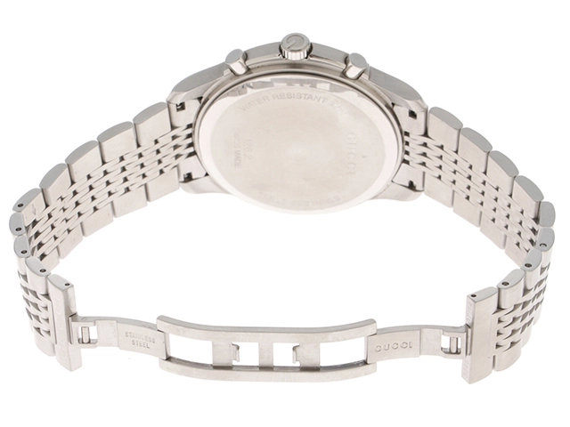 GUCCI グッチ メンズ腕時計 Ｇタイムレス 126.2 ステンレススチール ブルー文字盤 クオーツ【472】UH