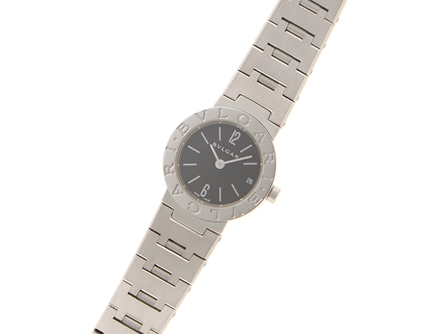 BVLGARI ブルガリ ブルガリブルガリ BB23SSD SS ステンレススチール ブラック文字盤 ロゴ有り クォーツ 【460】2148103796647