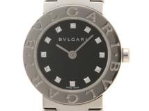 BVLGARI 　ブルガリブルガリ　BB23SS　レディーズ時計　クォーツ　ブラック文字盤　ステンレス　【471】IK