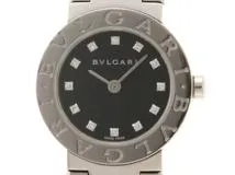 BVLGARI 　ブルガリブルガリ　BB23SS　レディーズ時計　クォーツ　ブラック文字盤　ステンレス　【471】IK