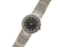 BVLGARI 　ブルガリブルガリ　BB23SS　レディーズ時計　クォーツ　ブラック文字盤　ステンレス　【471】IK