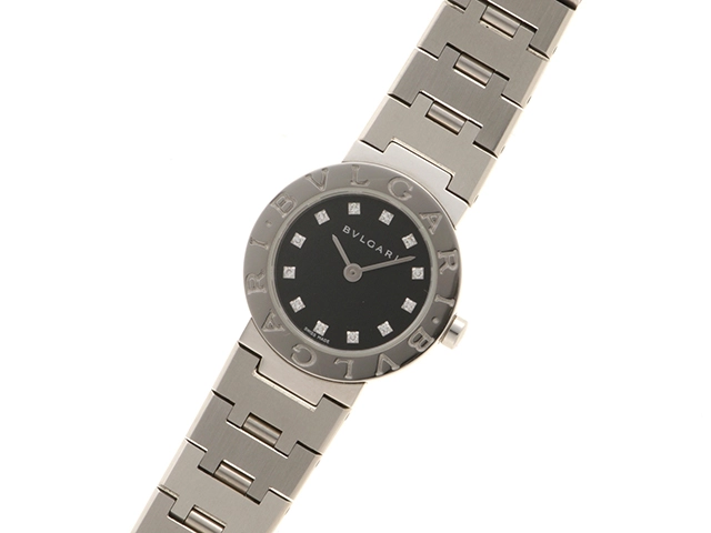 BVLGARI ブルガリブルガリ BB23SS レディーズ時計 クォーツ ブラック文字盤 ステンレス 【471】IK
