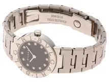 BVLGARI 　ブルガリブルガリ　BB23SS　レディーズ時計　クォーツ　ブラック文字盤　ステンレス　【471】IK