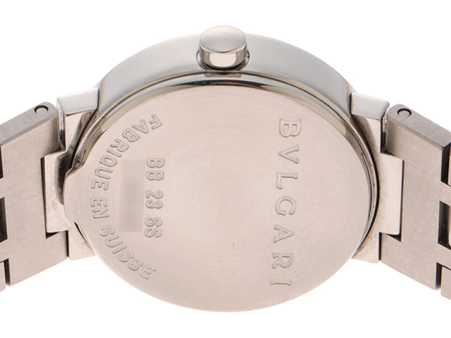 BVLGARI ブルガリブルガリ BB23SS レディーズ時計 クォーツ ブラック文字盤 ステンレス 【471】IK