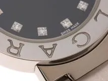 BVLGARI 　ブルガリブルガリ　BB23SS　レディーズ時計　クォーツ　ブラック文字盤　ステンレス　【471】IK