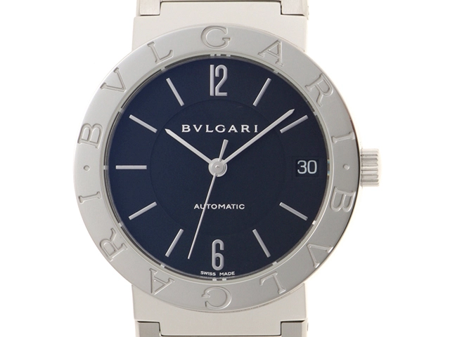 BVLGARI　ブルガリ　時計　ブルガリ　ブルガリ　BB33SSAUTO　クオーツ　SS　黒文字盤【431】2148103796753