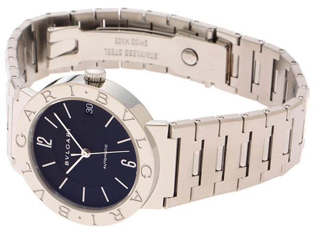 BVLGARI　ブルガリ　時計　ブルガリ　ブルガリ　BB33SSAUTO　クオーツ　SS　黒文字盤【431】2148103796753