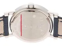 BVLGARI 　ブルガリ　ブルガリ　ブルガリ　BB26SLD　ブラック文字盤　4Pダイヤ　ステンレススチール/革　レディース時計【207】2148103796784