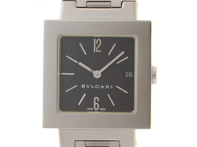 稼働品 ブルガリ BVLGARI クアドラード スクエア デイト