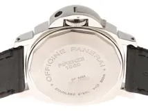 PANERAI パネライ 腕時計 2008年並行品 ルミノール パワーリザーブ PAM00090 ブラック文字盤 ステンレス／アリゲーター 自動巻【471】