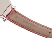 Chopard ショパール 腕時計 レディース ハッピースポーツ 27/8245-21 ホワイト文字盤 スチール レザーベルト 2148103797651【430】